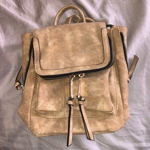 Violet Ray Suede Backpack (small)